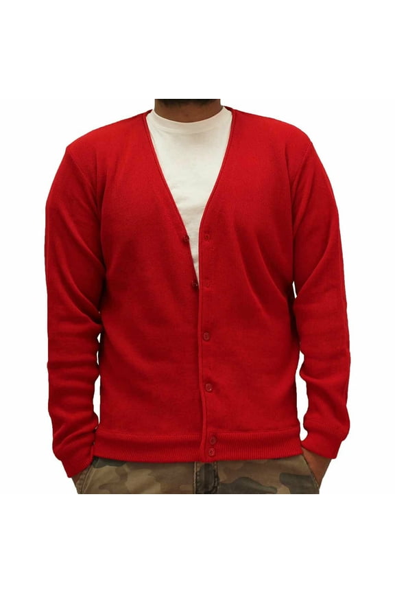 Classics By Palmland Men's Long-Sleeve Links Cardigan Sweater