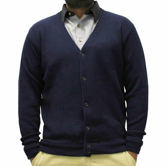 Classics By Palmland Men's Long-Sleeve Links Cardigan Sweater