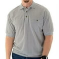 thumbnail image 1 of Classics By Palmland Men's Textured Short Sleeve Shirt In Gray Sizes M-XXL, 1 of 2