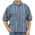 thumbnail image 1 of Classics By Palmland Vertical Short Sleeve Banded Bottom Shirt, 1 of 3