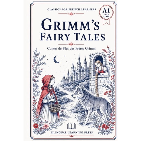 Classics for French Learners Grimm's Fairy Tales, Volume 1 - Simplified for French Learners (A1) Graded Reader with Vocabulary: A1-level graded reade, (Paperback)