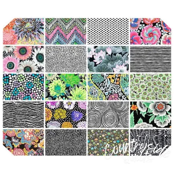 Free Spirit - Classic Plus - Polaris Fat Quarter Bundle by Kaffe Fassett 20 pcs