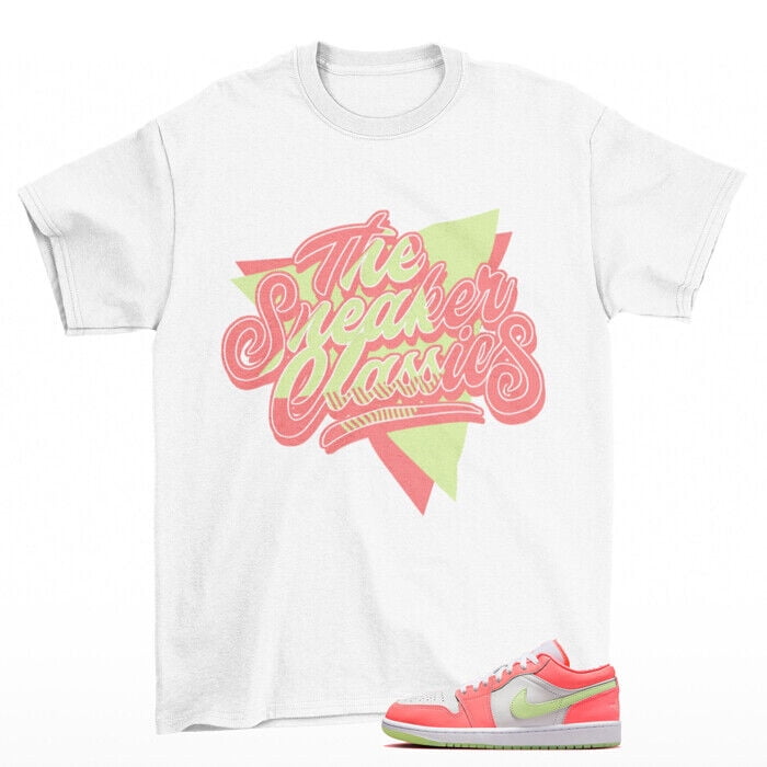 Classics Shirt Lava Glow to Match Jordan 1 Low Lava Glow FN6772 671Printed T shirts Walmart