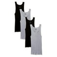 thumbnail image 1 of Hanes Ultimate mens Tagless Tank - Multiple Packs and Colors undershirts, Assorted 4 Pack, Medium US, 1 of 3
