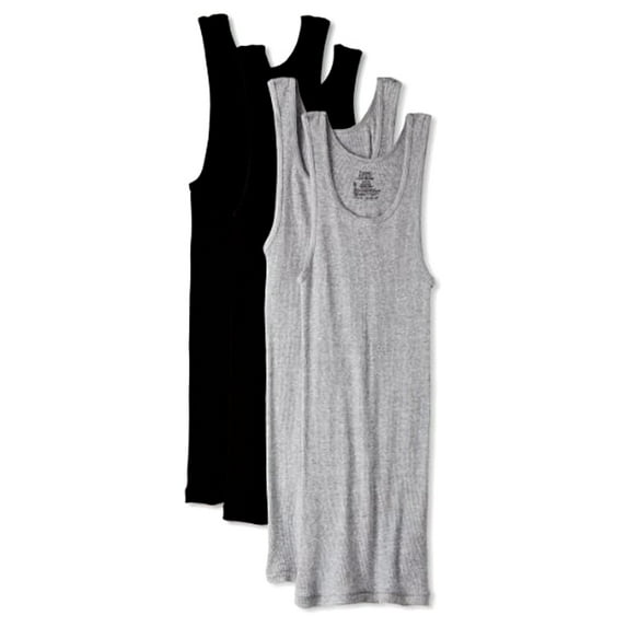 Hanes Ultimate mens Tagless Tank - Multiple Packs and Colors undershirts, Assorted 4 Pack, Large US