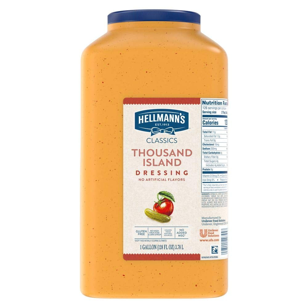 Classics Thousand Island Salad Dressing Jug Gluten Free, No Artificial Flavors, added MSG or