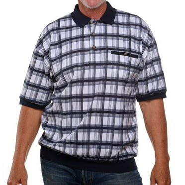 Classics by Palmland Allover Short Sleeve Banded Bottom Shirt