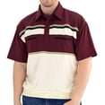 thumbnail image 1 of Classics by Palmland Horizontal Short Sleeve Banded Bottom Shirt with 2 Pockets, 1 of 3