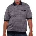 thumbnail image 1 of Classics by Palmland Jacquard Short Sleeve Banded Bottom Shirt, 1 of 4
