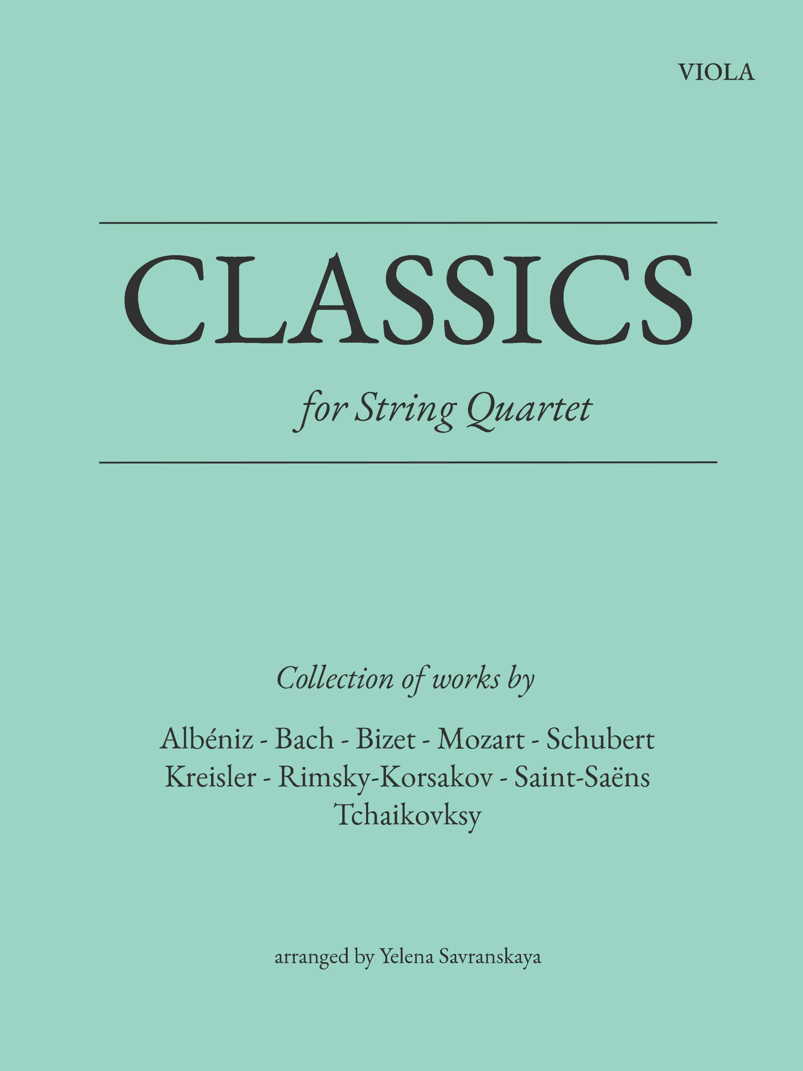 Classics for String Quartet: Viola Book