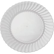 Classicware WNA Comet 9" Round Heavyweight Plate - 9" Diameter Plate - Polystyrene - Disposable - Clear - 180 Piece(s) / Carton
