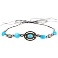 thumbnail image 1 of Cowboy Hat Bands - Ethnic Western Beaded Hatbands with Turquoise, 51.2 inch, Multicolor, 1 of 9