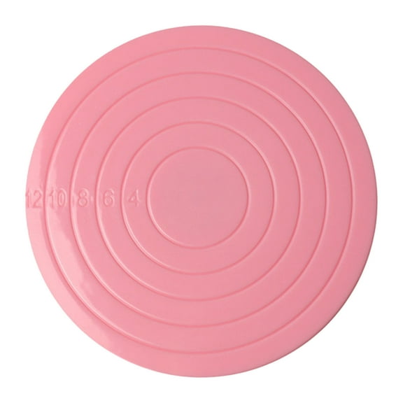 Classification Cake Mould1 | Revolving Cake Stand 360 Rotating Turntable for DIY Cakes Cookies Desserts | Platform Competitor Title Rotating Cake Stand and Turntable for, 5.51×5.51 inch, Pink