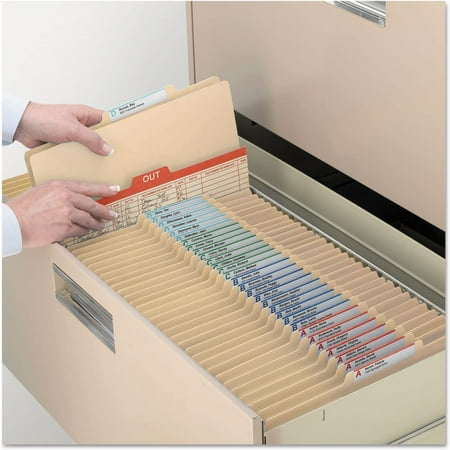 Classification File Folder, 2 Dividers, 2" Expansion, 2/5-Cut Tab, Legal Size, Manila, 10 per Box (19000)