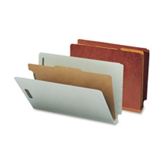 Classification Folders- 1 Divider- 2in. Exp- Letter Size- Gray