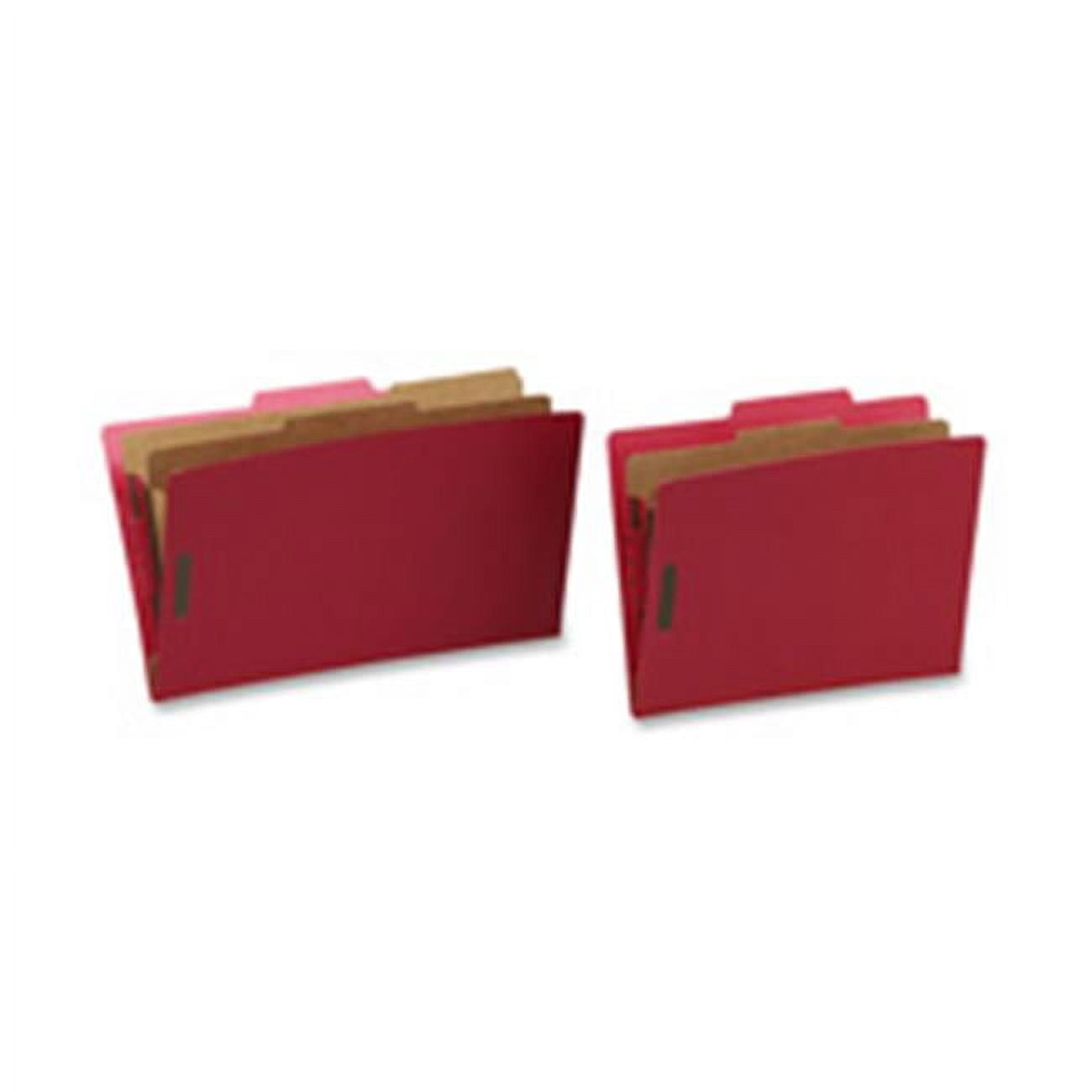 Classification Folders- 1 Divider- Letter- Red - Walmart.com