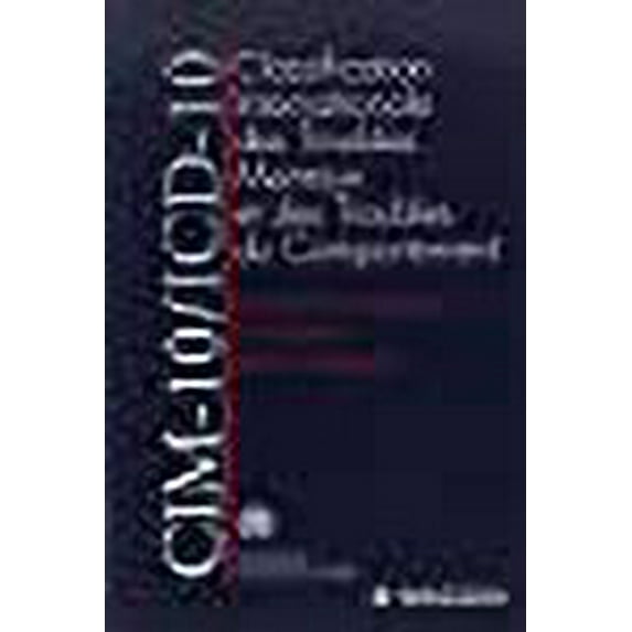 Classification internationale des maladies, dixième révision. Chapitre V (F), Troubles mentaux et troubles du comportement