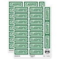 thumbnail image 1 of Classified Reversed Sticker Set - Dark Green - Matte Finish - 2.00" Large, 1 of 7