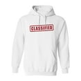 thumbnail image 1 of Classified Stamp Hoodie Men -Image by Shutterstock, Male 5X-Large, 1 of 4