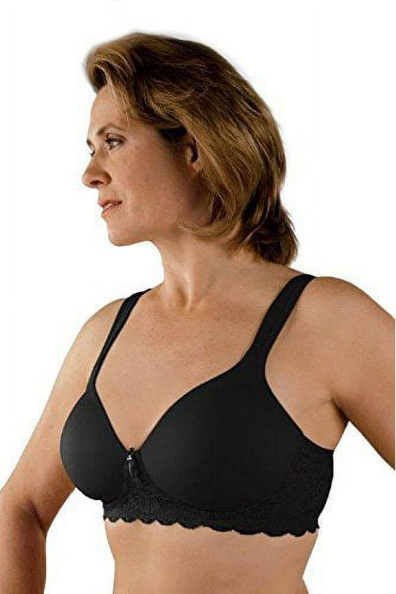 730 Post Mastectomy Fashion Bra-Black-40A