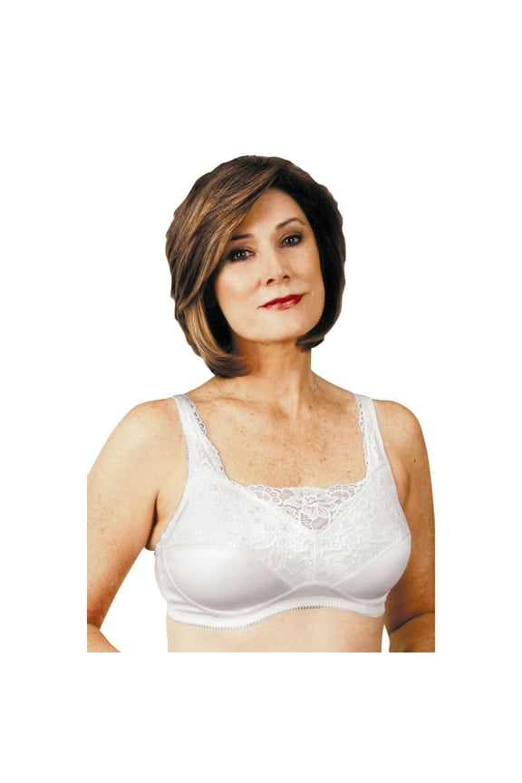 765SE Post Mastectomy Fashion Bra-White-36DD