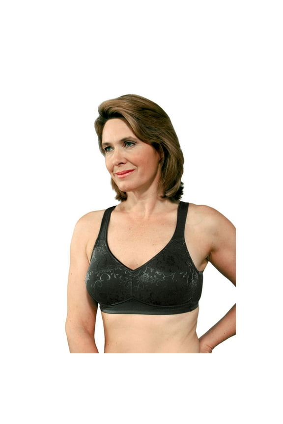 769E Post Mastectomy Fashion Bra - Black - 38C