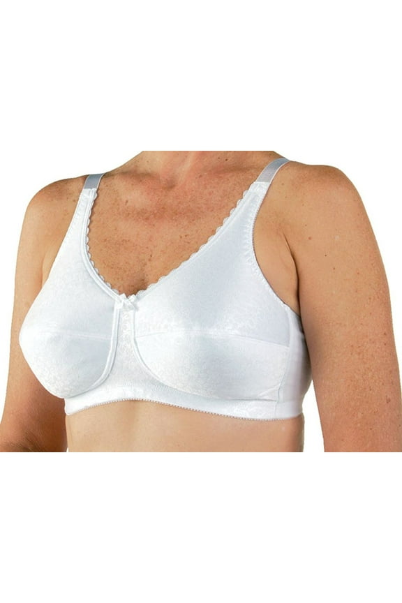 772E Post Mastectomy Fashion Bra - White - 32AA