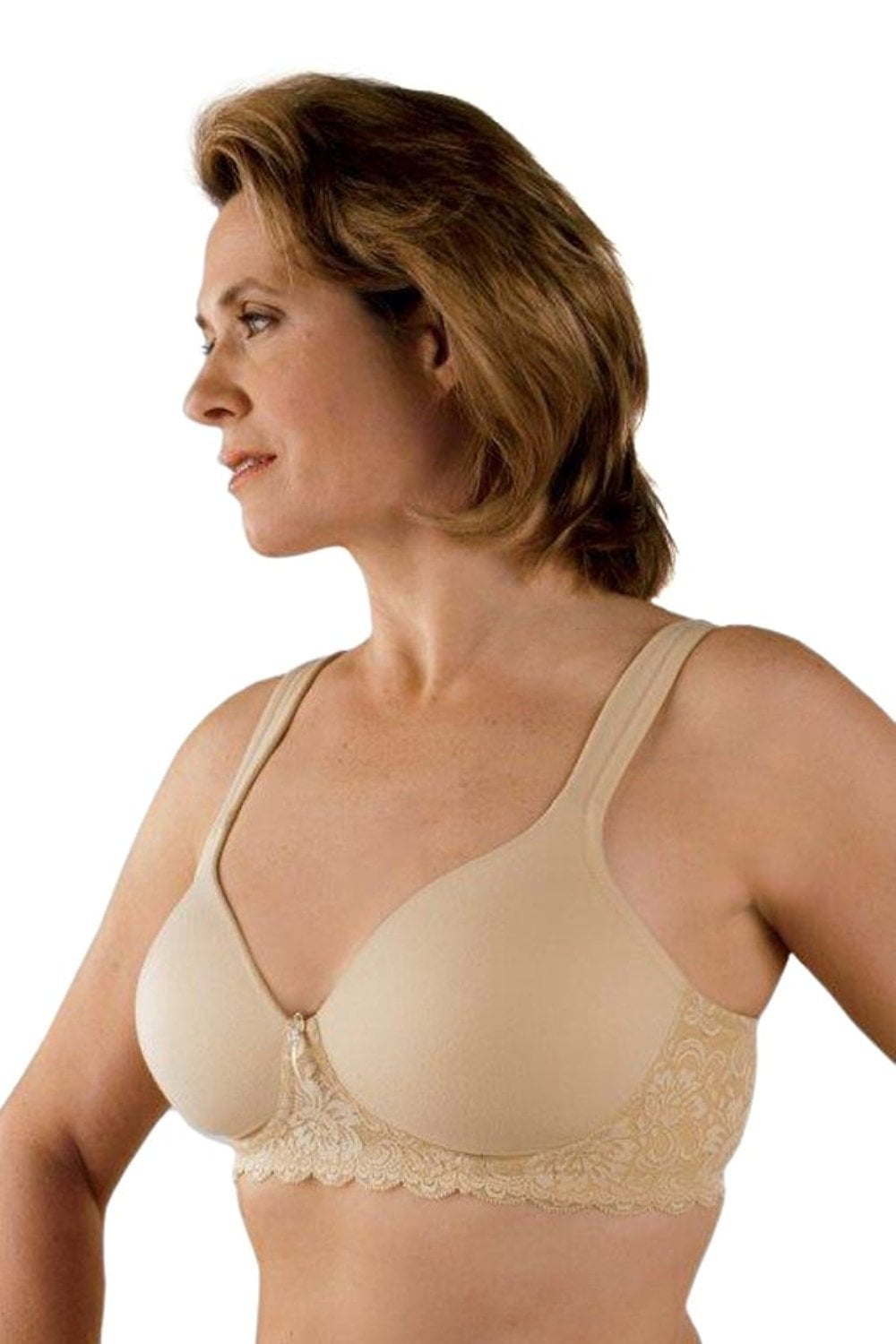 FULLY® Side Shaping Wirefree Bra with Floral Lace