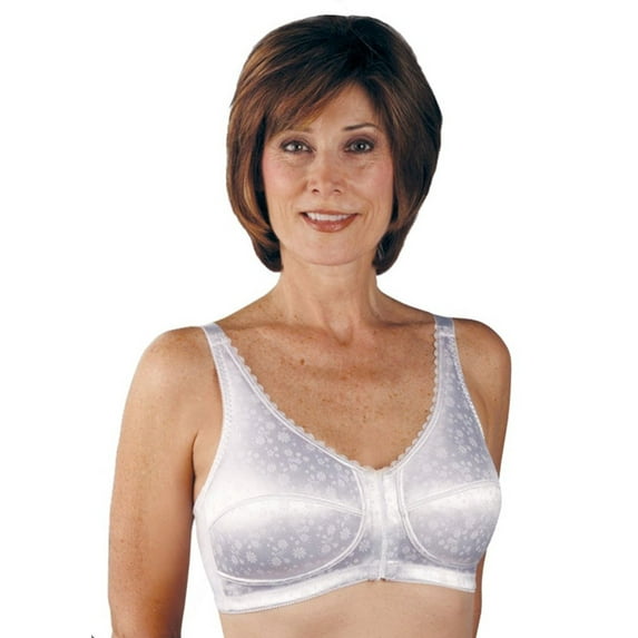 Classique Post Mastectomy Front & Back Closure Bra 732 -38D - White