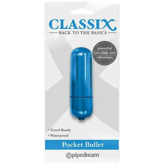 Classix Pocket Bullet Vibrator, Blue