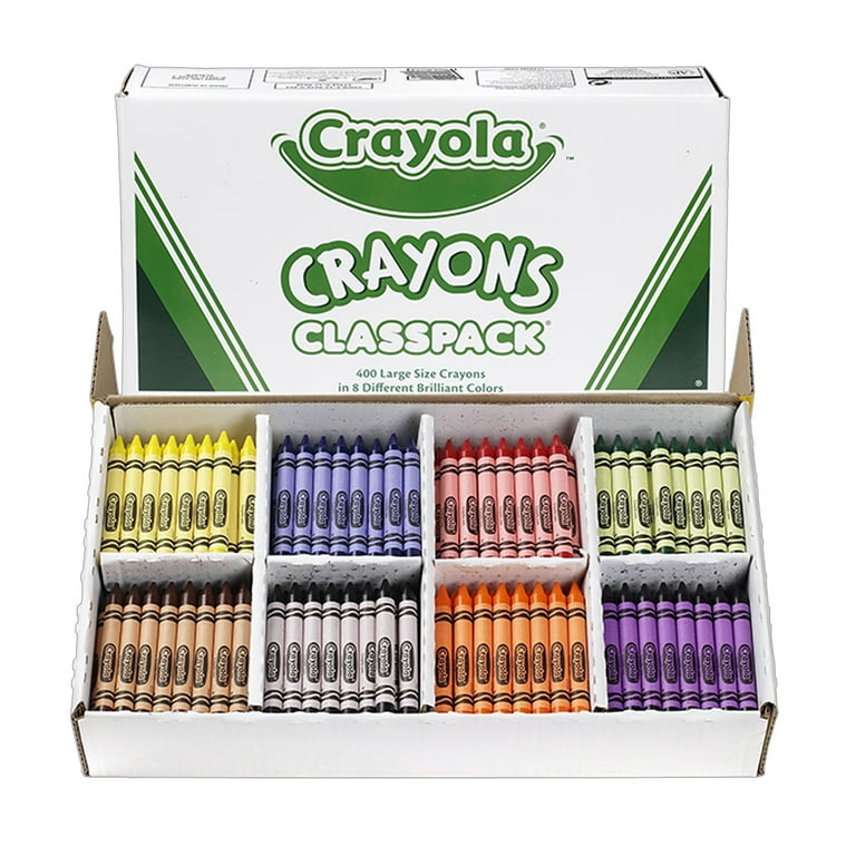 Classpack Large Size Crayons, 50 Each of 8 Colors, 400/Box Classpack Large Size Crayons, 50 Each of 8 Colors, 400/Box