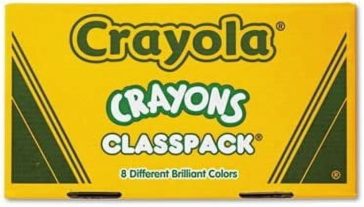 Classpack Large Size Crayons, 50 Each of 8 Colors, 400/Box