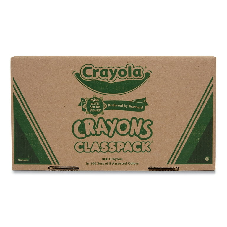 Classpack Regular Crayons, 8 Colors, 800/Box Classpack Regular Crayons, 8 Colors, 800/Box