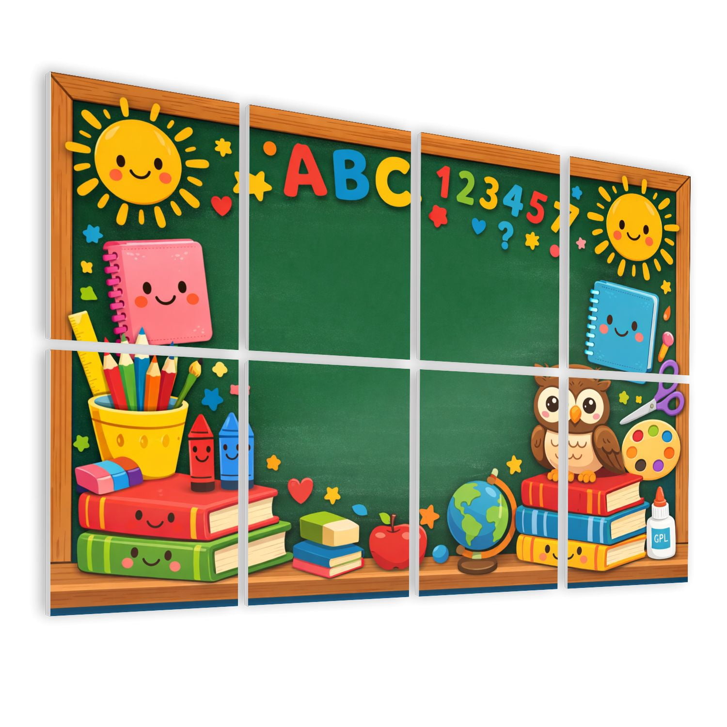 Classroom 8 Pack Art Acoustic Panels Sound Absorbing Colorful Classroom ...
