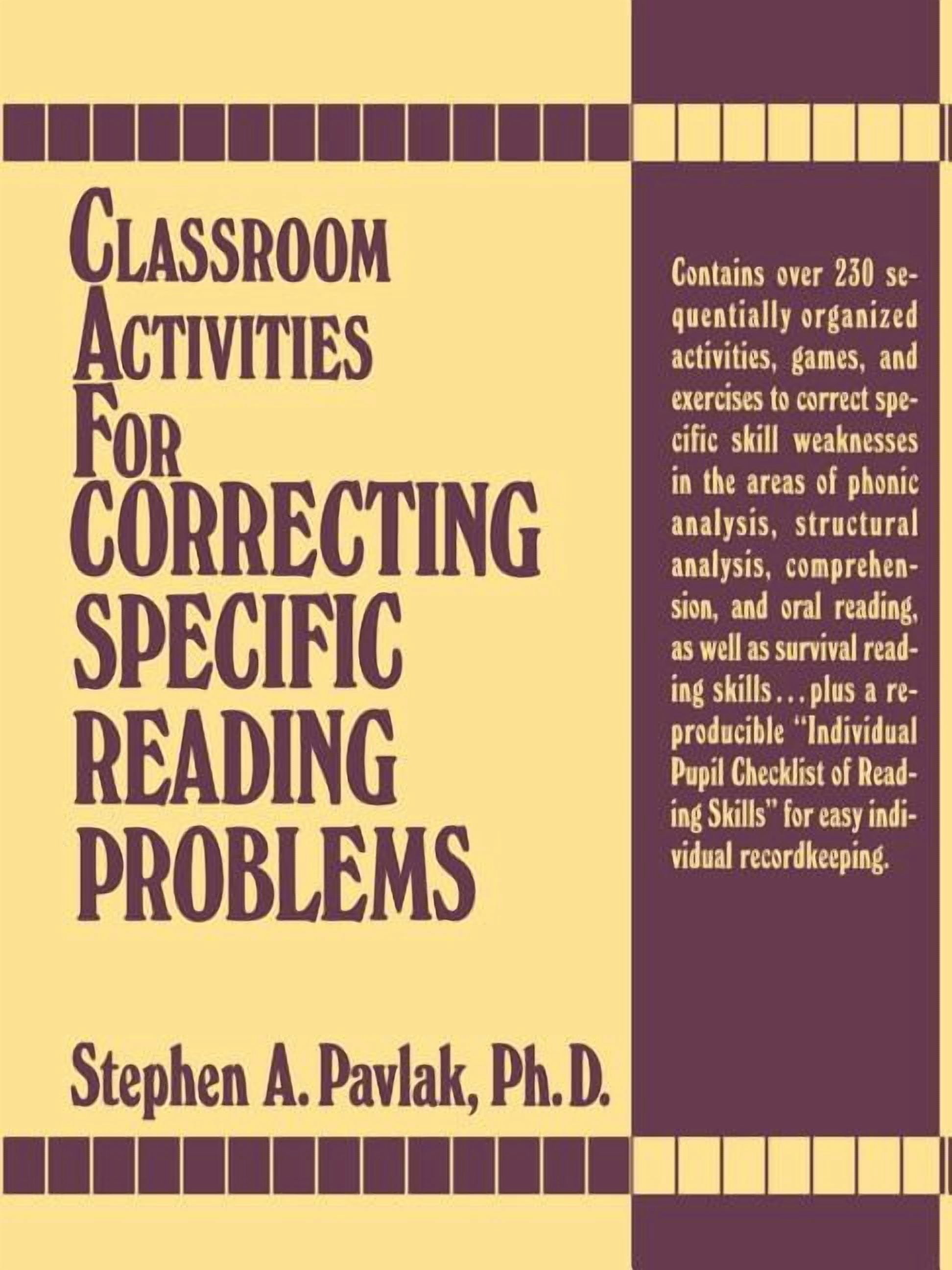 Classroom Activities for Correcting Specific Reading Problems ...