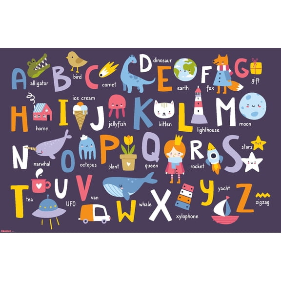 Classroom - Alphabet 2026 Wall Poster, 14.725" x 22.375"