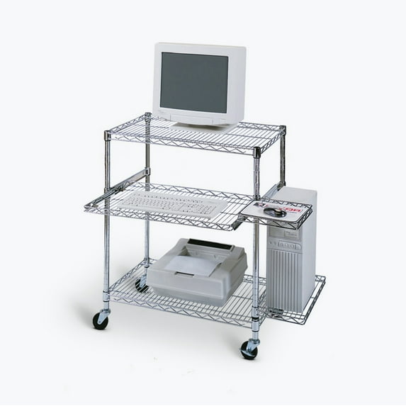 Classroom Basics LICW4218 Adjustable Wire Mobile Workstation - Pullout Tray
