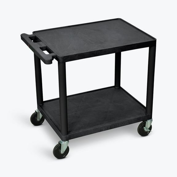 Classroom Basics LP26E-B 26"H AV Cart - Two Shelves, Electric
