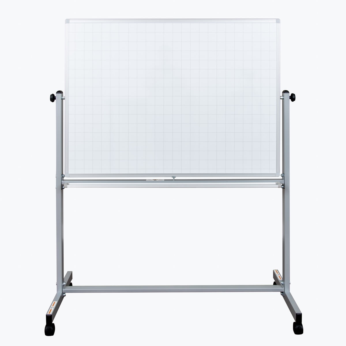 Silver Aluminum Frame Mobile Magnetic Whiteboard 48" x 36"