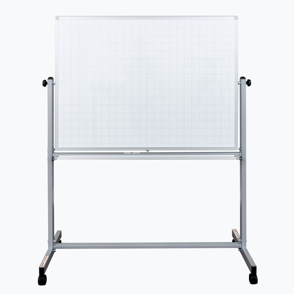 Classroom Basics MB4836LB 48 x 36 Mobile Magnetic Combination Ghost Grid/Whiteboard