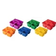Classroom Caddy Set of 6, 3-Compartment Supply Organizers with Carry ...