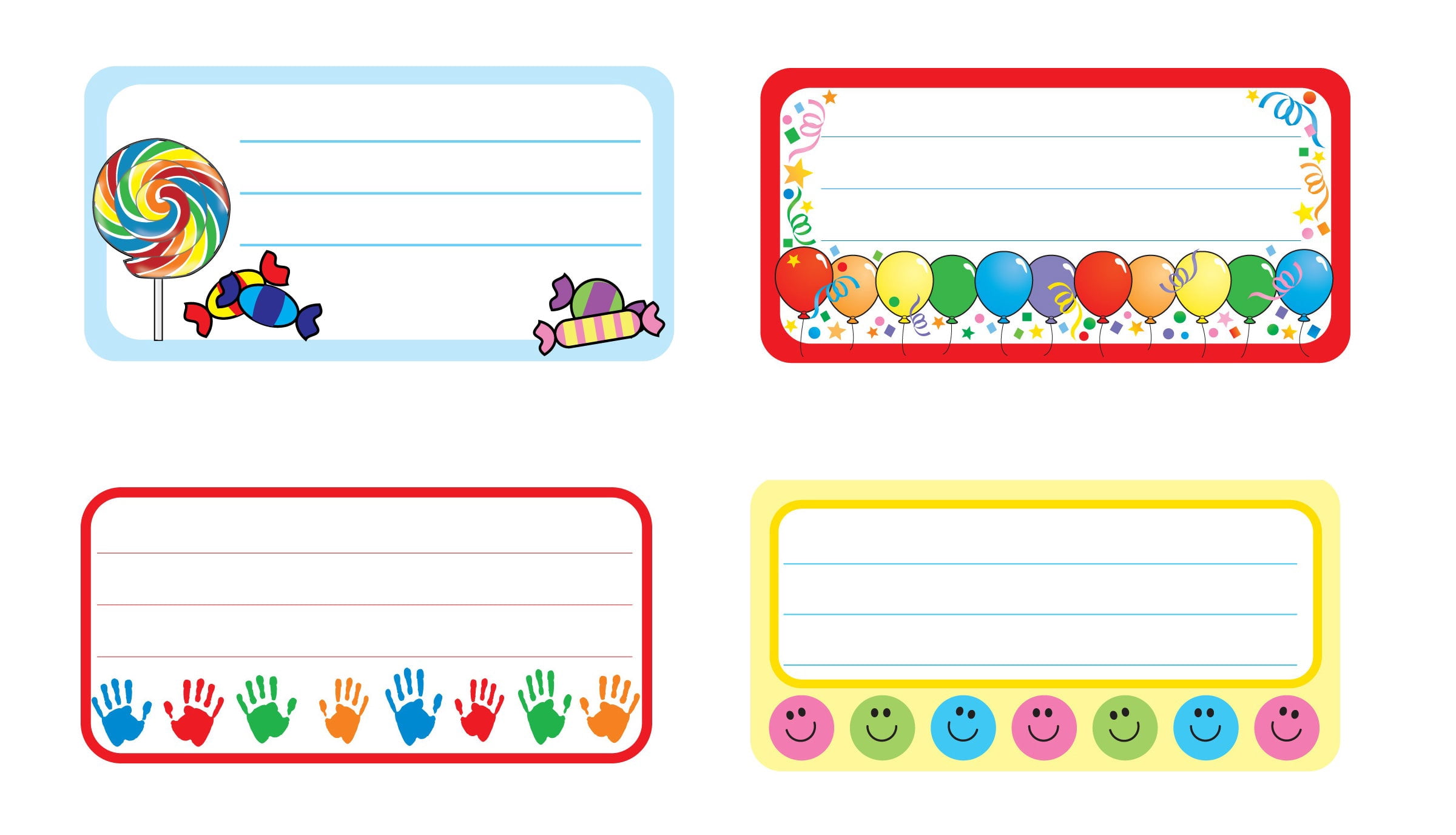SHAPES ETC. Classroom Celebration Nametag Set