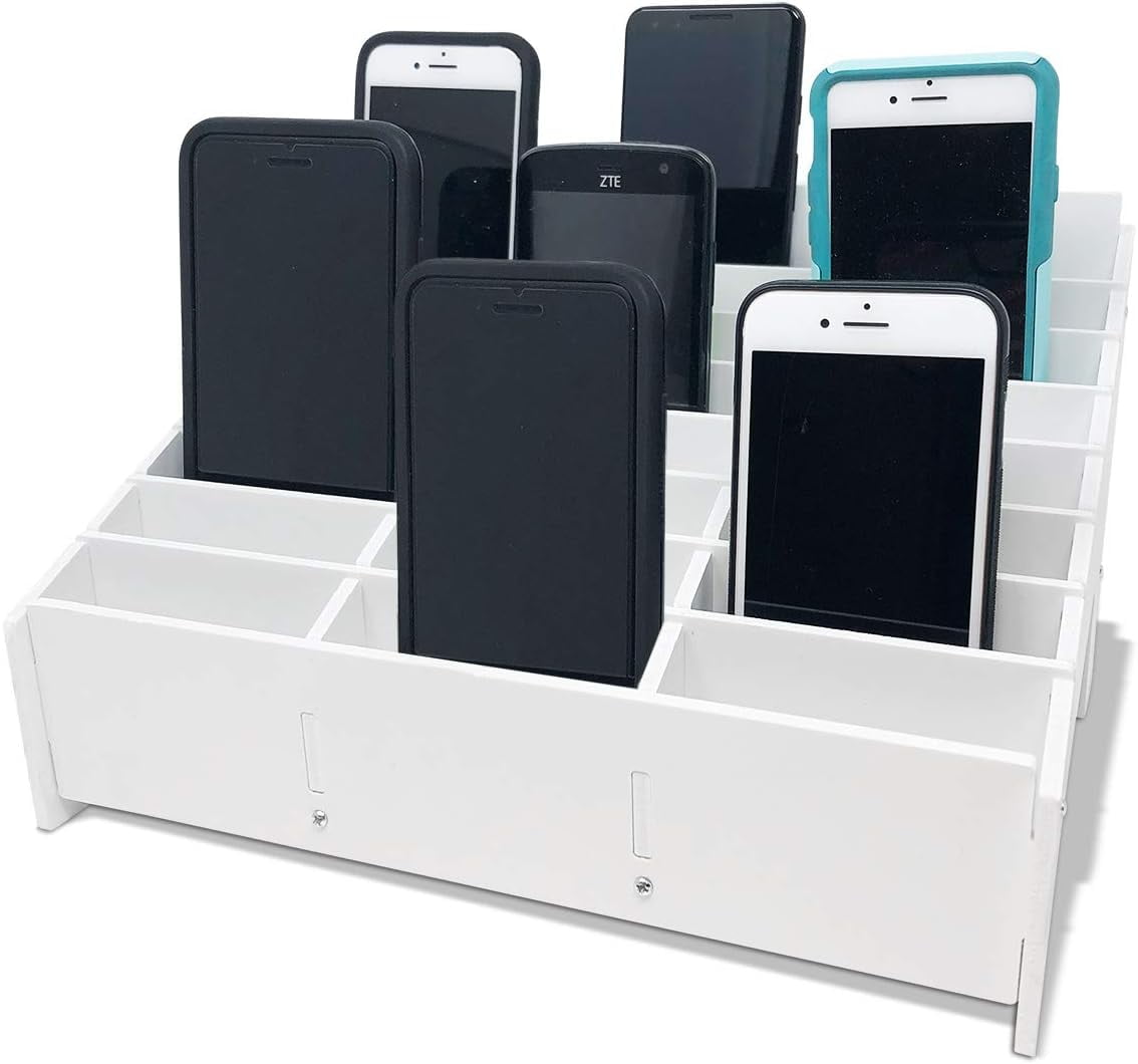 Classroom Cell Phone Storage Cubby and Calculator Storage Caddy Box for