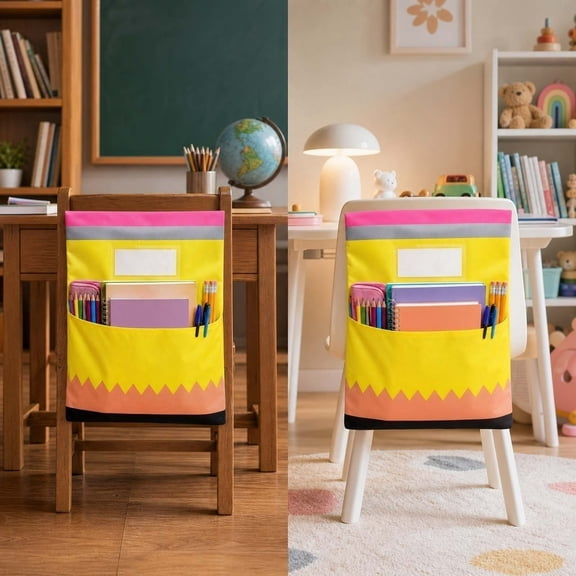 Classroom Chair Storage Bag, Book Gift Bag for Classroom, Composition Notebook Book Cover Pouch, Suitable for Classroom Storage, Daily Storage, Birthday Party Gifts