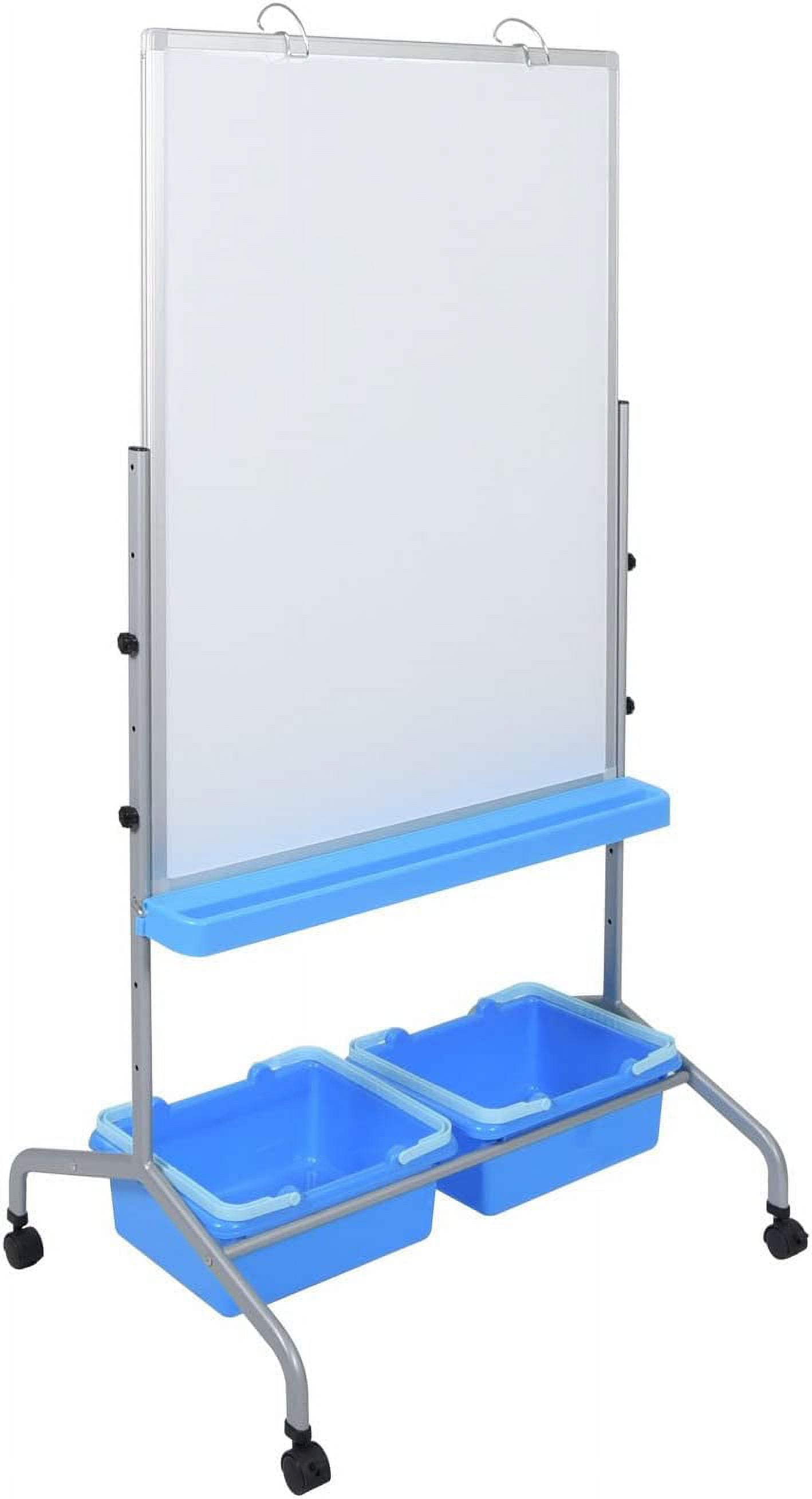Classroom Chart Stand with Storage Bins
