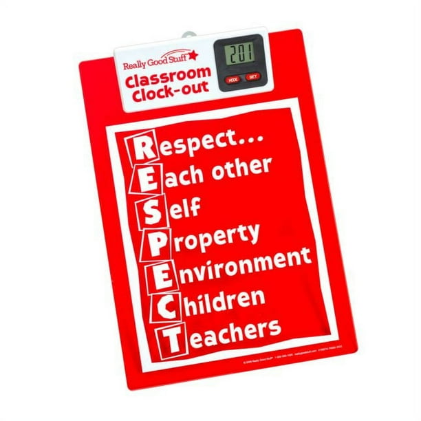 Classroom Clock Out Clipboard 1 set.