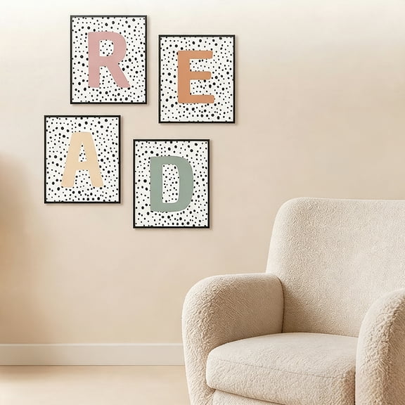 Classroom Decor, Boho Classroom Must Haves Homeschool Decor Set of 4, Reading Nook Read Signs for Library Kindergarten 8x10 (Unframed)