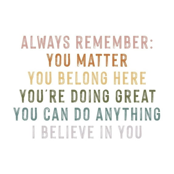 Classroom Decor Pastel Rainbow Poster Inspirational Quotes Kids Room