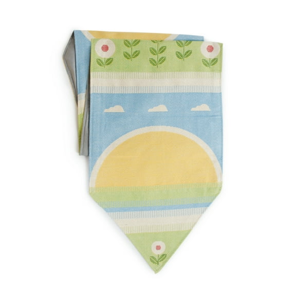 Classroom Decorative Fabric Table Runner - 64'' Long Spring Themed Table Dcor for Preschools and Daycare