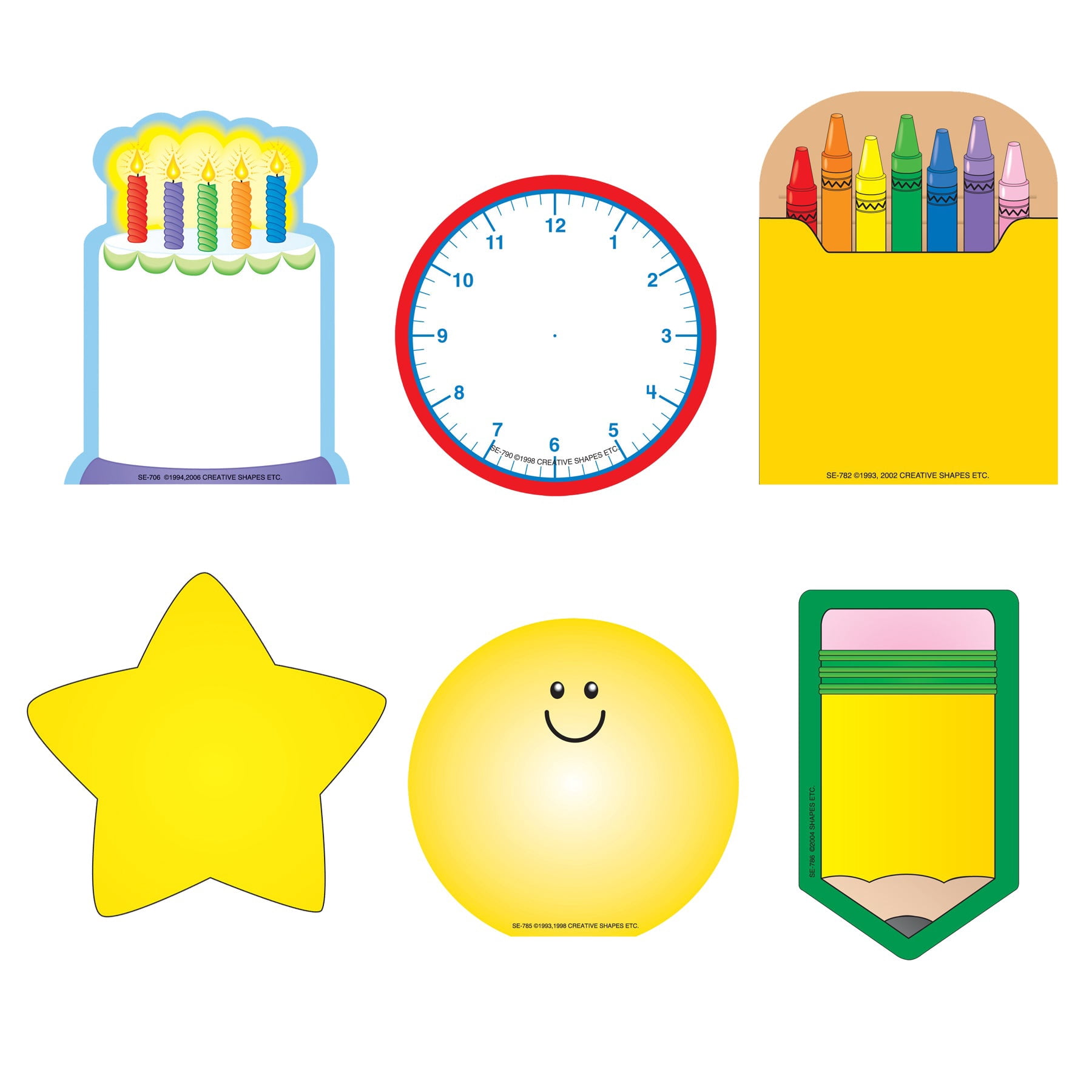 SHAPES ETC. Classroom Decorative Notepad Set